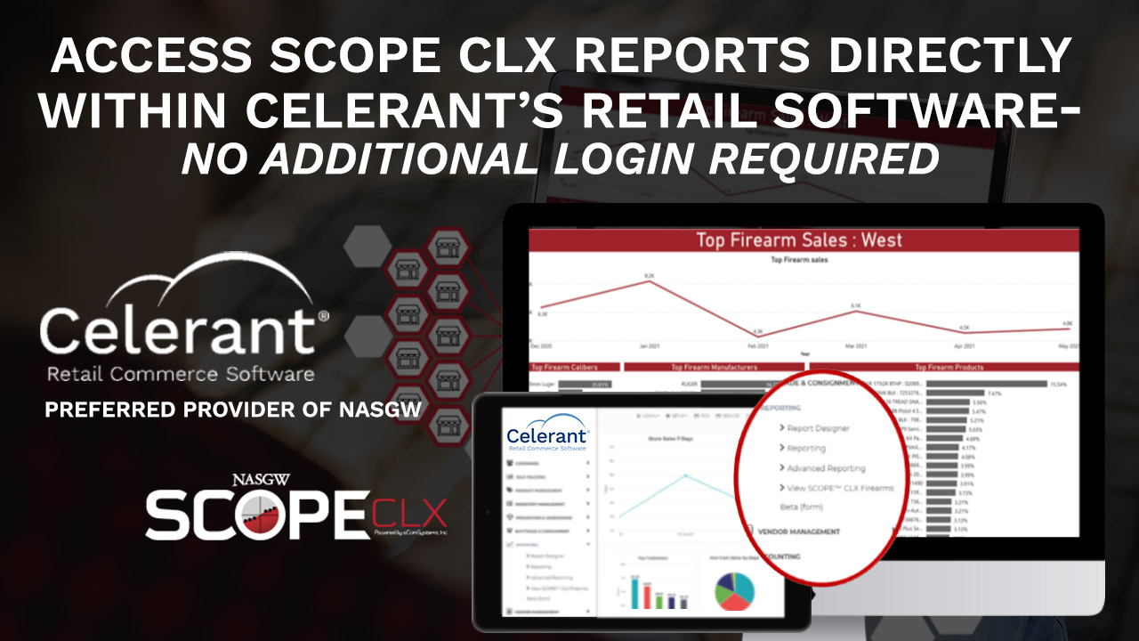Celerant First POS Provider with Direct Integration to SCOPE CLX
