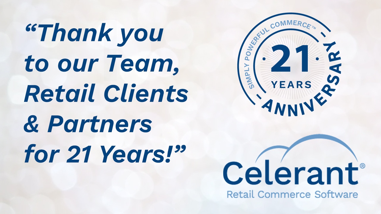 Celerant Technology Celebrates 21st Anniversary