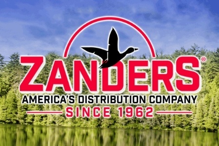 Zaander's Supply logo against a wooded background