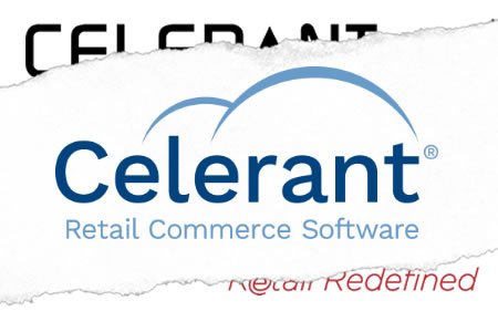 Celerant Technology new logo over old logo