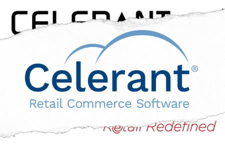 Celerant Technology new logo over old logo