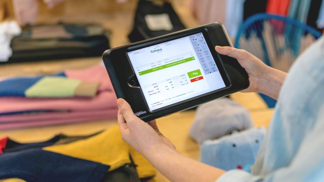 Cumulus Retail on mobile tablet device
