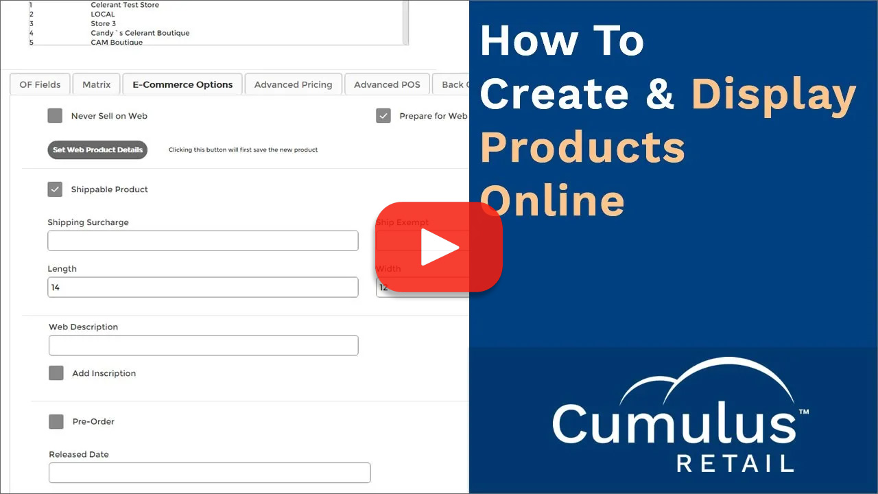How To Create and Display Products Online