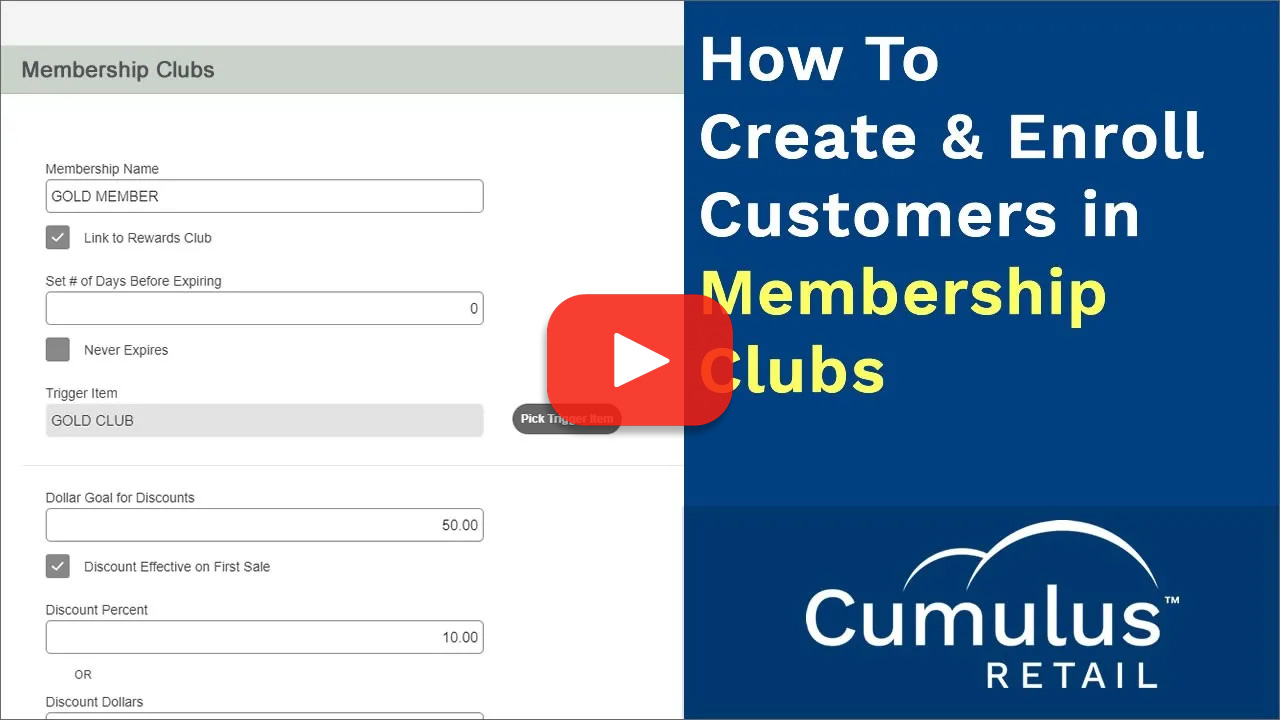 How To Create and Enroll Customers in Membership Clubs