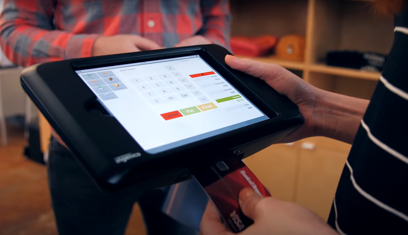 Point of Sale Tablet in use