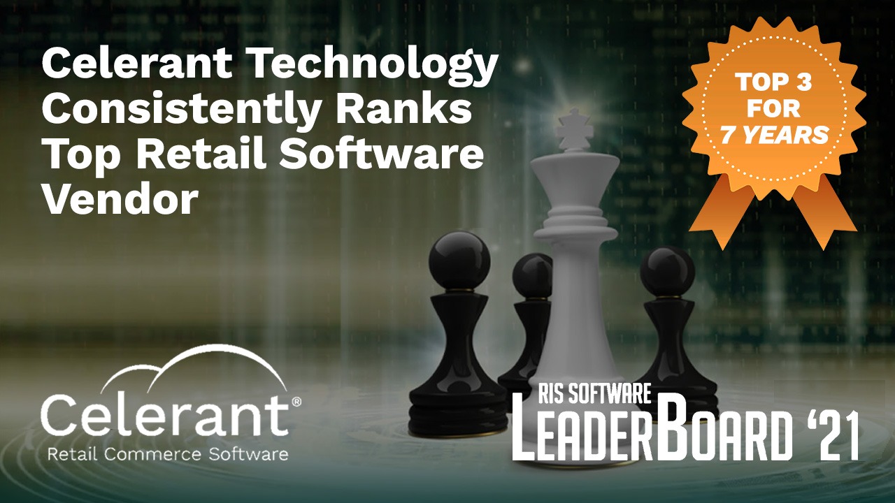 Celerant Technology Recognized As The Most Consistently Ranked Top Retail Software Vendor Year After Year
