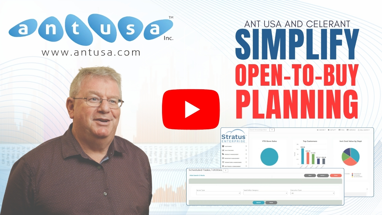 ANT USA and Celerant Simplify Open to Buy Planning for Retailers to Save Money
