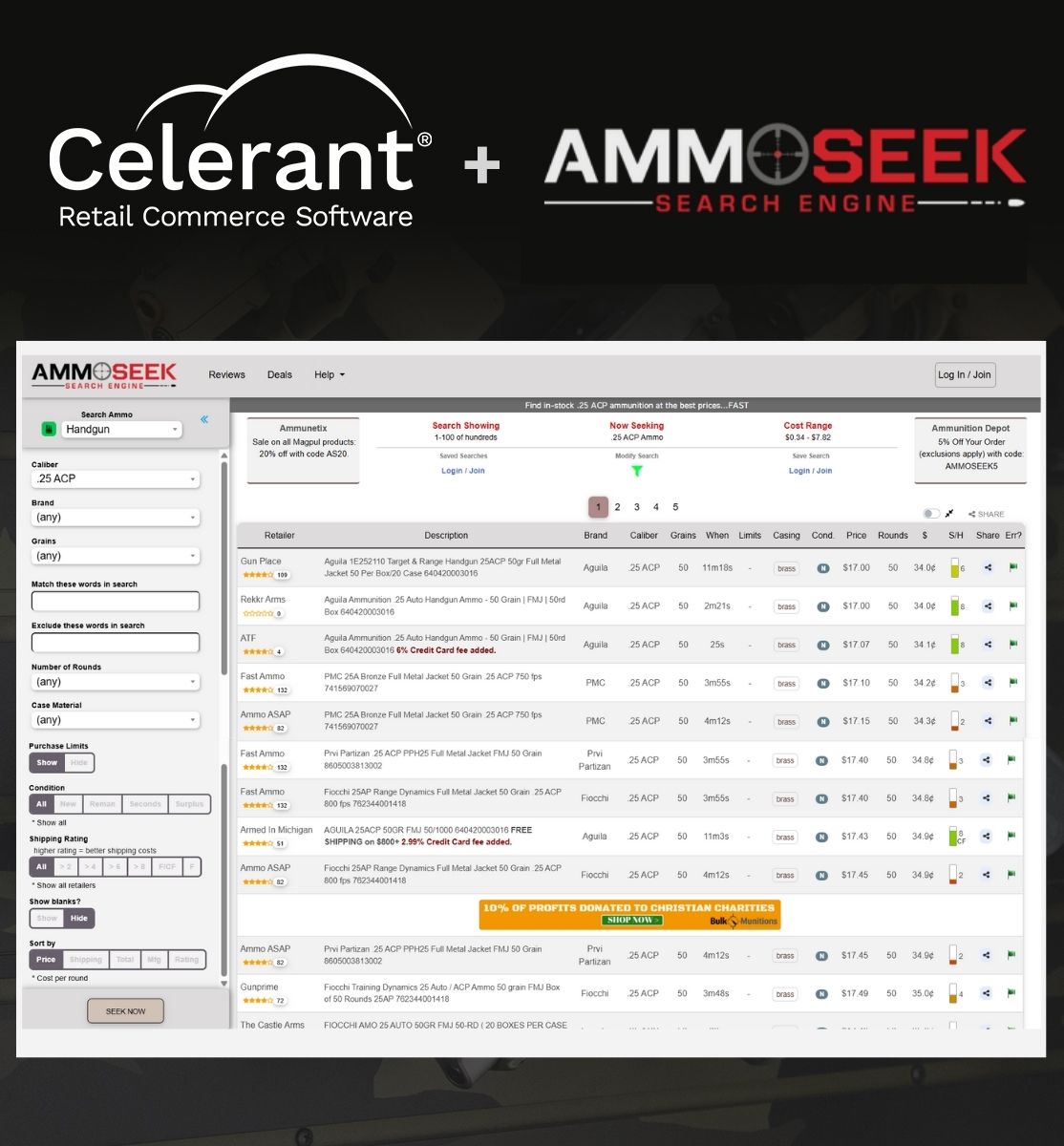 Celerant and gun.deals screenshot
