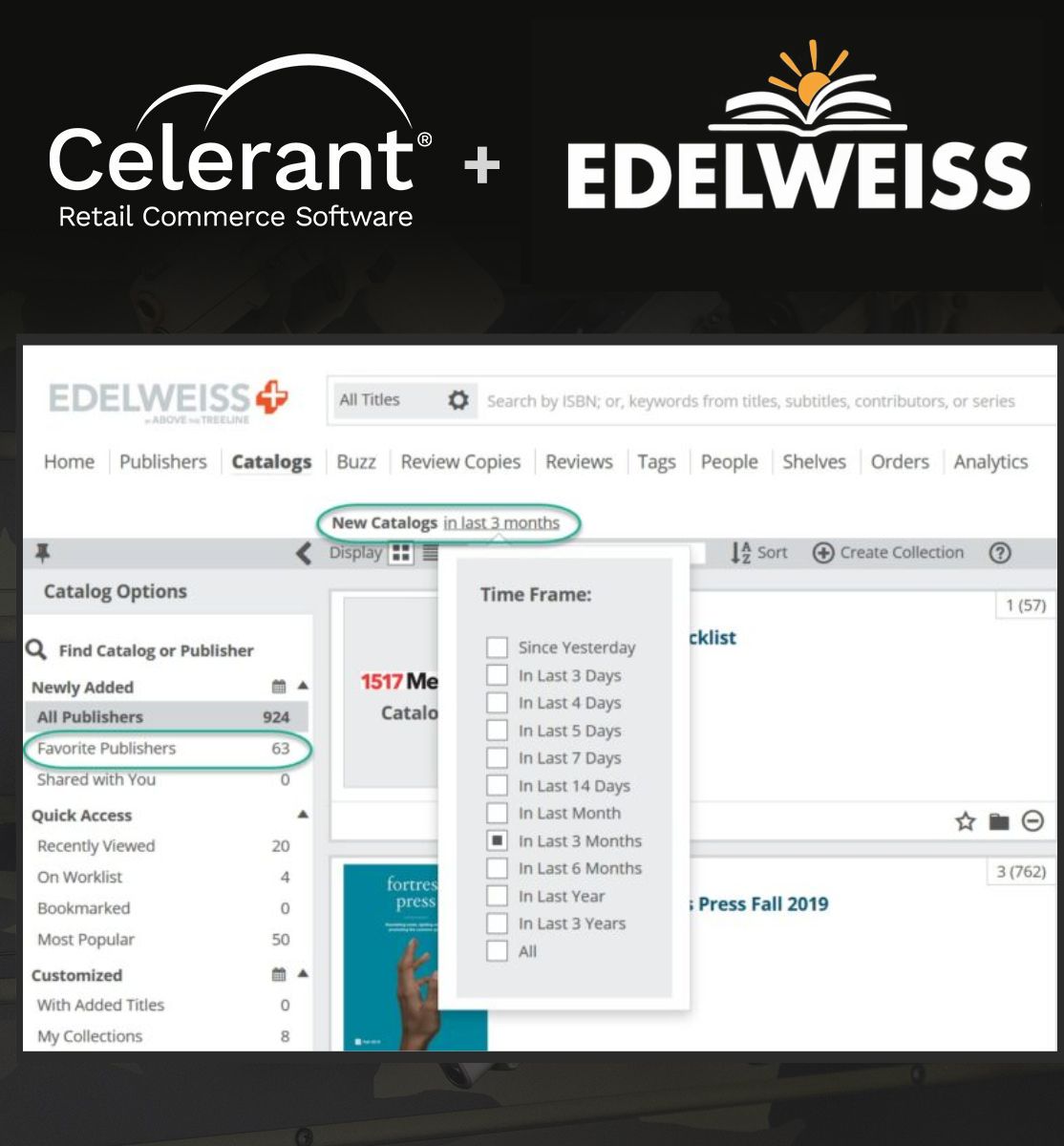 Celerant and Edelweiss integration