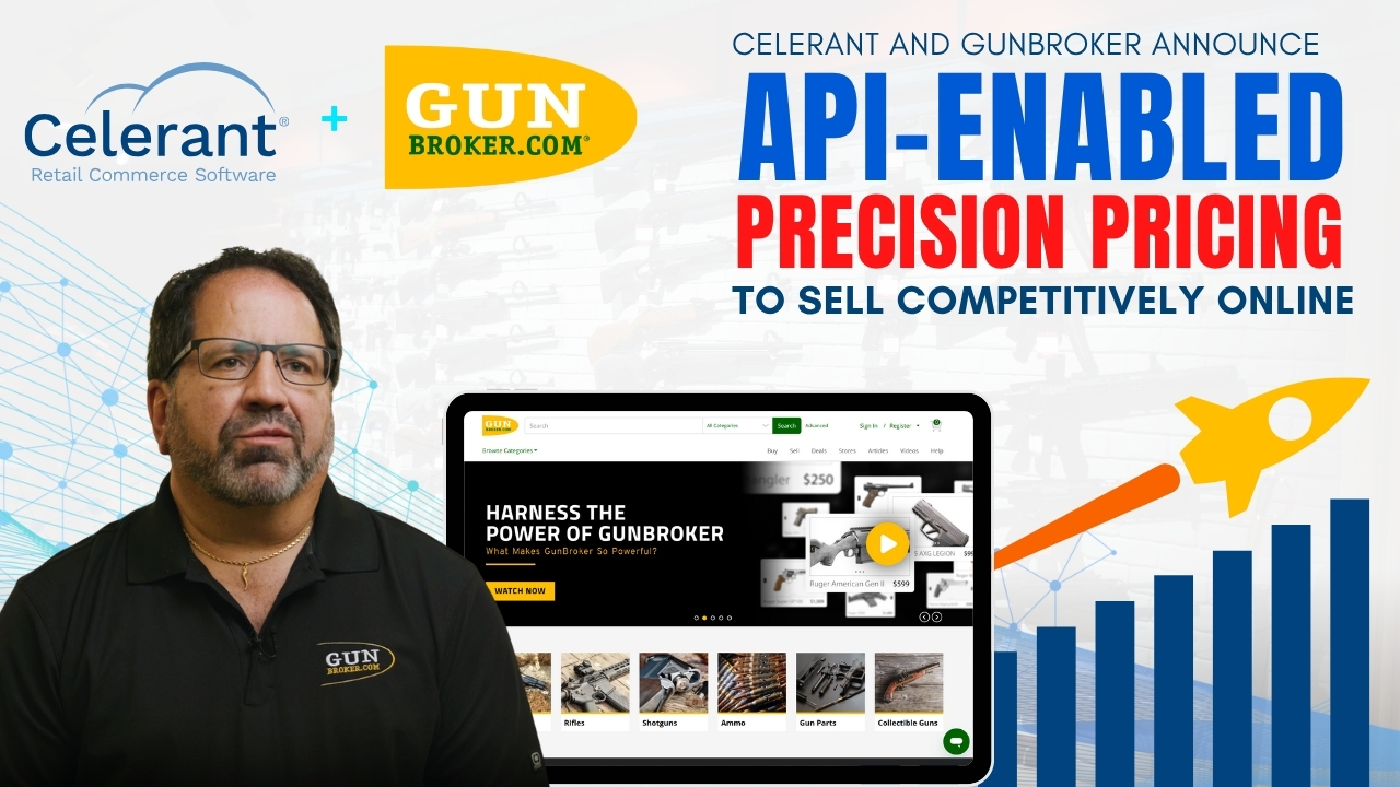 Celerant and GunBroker Announce API-Enabled Precision Pricing to Sell Competitively Online