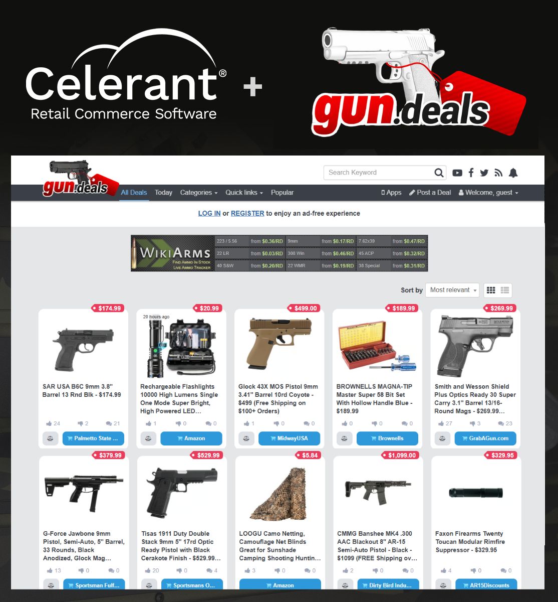 Celerant and gun.deals screenshot