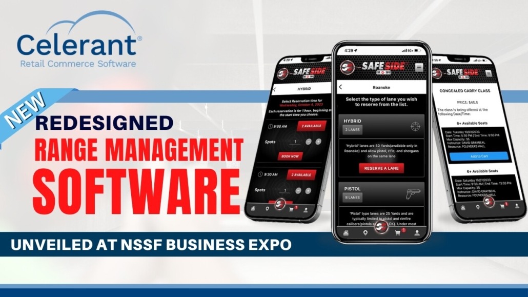 Range Software Celerant redesigned software and revolutionizing at NSSF Expo