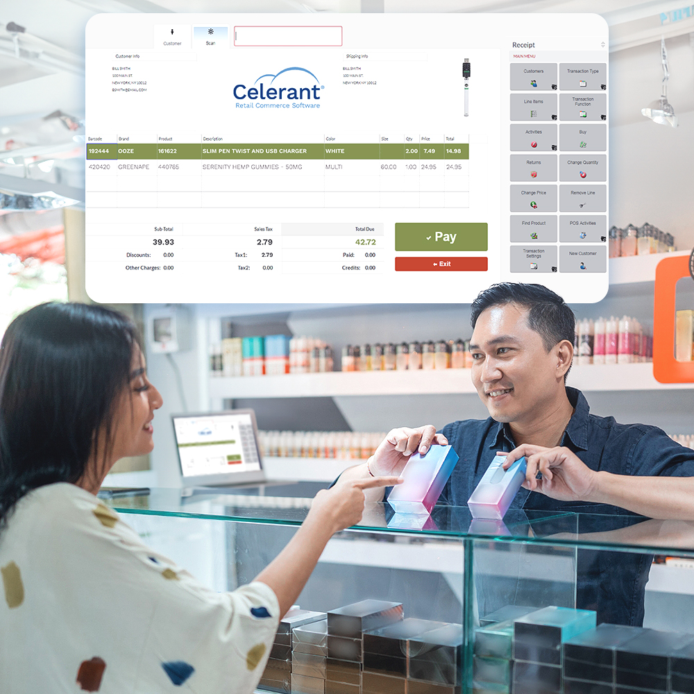 Mobile POS for CDB and vape stores