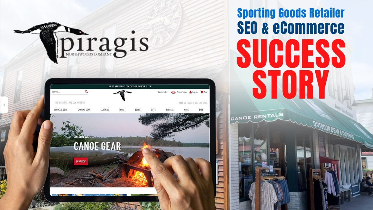 Piragis Northwoods Company Success Story Feature Image with Storefront